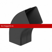 Galeco (Галеко) STAL2 125/80 Колено 72гр. Черный RAL 9005 (RR33) /1 шт/