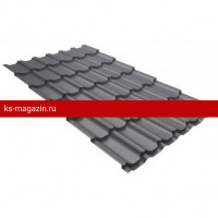 Металлочерепица Grand Line (Гранд Лайн) квинта плюс GL 0,5 Satin RAL 7004 /1 кв.м./