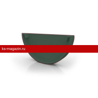 125/90 RUPLAST Заглушка желоба, зеленый 6005
