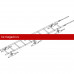 Лестница кровельная ROOFsystems PRESTIGE ZN600 3м Композит RAL 8004
