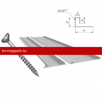 Финишный профиль БЕТЭКО 3м (RAL 9003) /1 шт/