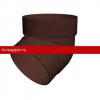Колено трубы 67 Grand Line (Гранд Лайн) ПВХ Standart 120/87 (Шоколадный) /1 шт/