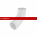 Aquasystem PUrus 150/100 Отвод трубы декоративный RAL 9003