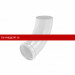 Aquasystem PUrus 150/100 Отвод трубы декоративный RAL 9003