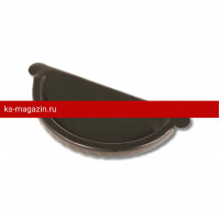 Заглушка желоба Металл Профиль Престиж 150/100 (RAL 8017, коричневый) /1 шт/