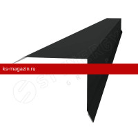 Планка торцевая 80х100х2000 Stynergy (Стинержи) (CORUNDUM50-9005-0.5) /1 шт/