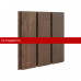 Софит с центральной перфорацией Aquasystem (Аквасистем) 303х2400мм Printech Naive Maroon (Темное дерево) /1 шт/
