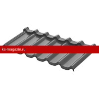 Модульная металлочерепица AquaSystem Стокгольм XXL 1185х475 мм PE Rooftop Glance Zn180 0,5мм RR23