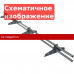 Снегозадержатель трубчатый Б/d=25, 3 м, 4 опоры, (RAL 7004) New Line
