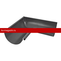 Угол желоба 90 внутренний Aquasystem Comfort (Аквасистем) PE 125/90 (RAL 7024) /1 шт/