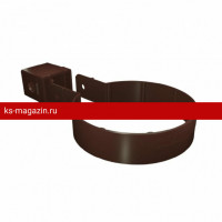Хомут трубы Grand Line ПВХ Standart Kliker Premium 120/87 (Шоколадный) /1 шт/