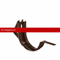 AS PUrus MATT 125/90 Крюк желоба короткий с компл. крепления (МУ), RAL 8017
