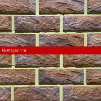Фиброцементная панель Каньон Сколотый кирпич цвет 33