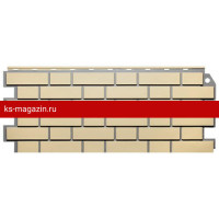 Фасайдинг FineBer (Файнбер) Дачный Кирпич клинкерный (Желтый) /панель/