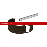 Соединитель желоба в комплекте Aquasystem (Аквасистем) PU 125/90 (RR 32) /1 шт/
