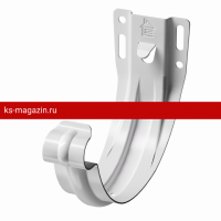 Карнизный кронштейн Docke (Дёке) STAL PREMIUM 125/90 (Пломбир RAL9010) /1 шт/