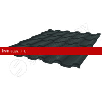 Металлочерепица Stella Stynergy (Стинержи) (Стальной Бархат-7016-0.5) /1 кв.м./