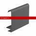 Galeco (Галеко) STAL2 125/80 Планка лицевая 2м Графит RAL 7015 (RR23) /1 шт/