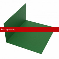 Примыкание к стене 115х115 L=2м РЕ RAL 6005 (Фартук S4 new) /1 шт/
