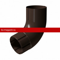 Колено 72 гр Docke (Дёке) STAL PREMIUM 125/90 (Шоколад RAL8019) /1 шт/
