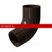 Колено 72 гр Docke (Дёке) STAL PREMIUM 125/90 (Шоколад RAL8019) /1 шт/