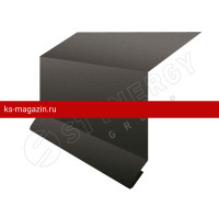 Планка примыкания в штробу 15х33х20х2000 Stynergy (Стинержи) (Стальной Кашемир Matt-RR32-0.5) /1 шт/