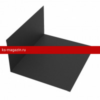 Планка примыкания 150х250х2000мм PE Rooftop Matt 0,5 мм Zn180 RAL9005