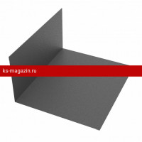 Примыкание к стене 115х115 L=2м РЕ RAL 7024 (Фартук S4 new) /1 шт/
