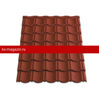 Композитная черепица Metrotile (Метротайл) Аквапан (Красный) /лист/
