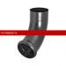 Отвод трубы декорированный Aquasystem (Аквасистем) PU MATT 125/90 (RR 23) /1 шт/