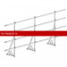 Ограждение ROOFsystems PROMO ZN 40х20 (овал) H-1200/3,0м 2 трубы NEXT RAL8019