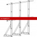 Ограждение ROOFsystems ECONOM d-25 (круг) H-1200/3,0м фальц ТУ RAL8017