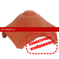 TONDACH Фигаро Вальма X-образная Антрацит ангоб