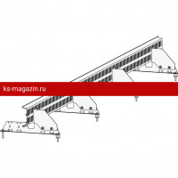 Снегозадержатель ROOFsystems PRESTIGE решетчатый, 2,5м универ. RAL 6005