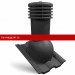Eurovent VENTOS X PLUS R 150mm RAL9005 (к-т) Вент. выход изолированный профиль франкфуртская