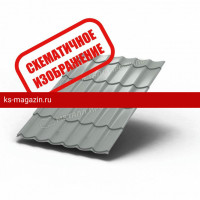 Металлочерепица МеталлПрофиль Ламонтерра (VALORI-20-Dark Brown-0.5) /1 кв.м./