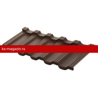 Модульная металлочерепица AquaSystem Гётеборг XXL 1205х465 мм Crow BT Matt 0,5мм RAL8017