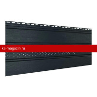 Софит UPLAST (Ю-пласт) перфорированный по центру (Графитовый) (под заказ) /1 шт/