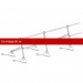 Ограждение ROOFsystems PRESTIGE ZN H-600/3,0м 2 трубы Натур RAL8004