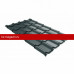 Металлочерепица камея 0,5 Satin Matt TX RAL 7016 антрацитово-серый