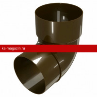 Колено трубы Grand Line (Гранд Лайн) ПВХ Rohrfit 120/80 (Коричневый) /1 шт/