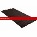 Металлочерепица квинта плюс 0,5 Satin Matt TX RAL 8017 шоколад