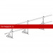 Ограждение ROOFsystems PRESTIGE ZN H-600/3,0м 2 трубы NEXT фальц RAL6005