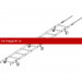 Лестница кровельная ROOFsystems PRESTIGE ZN600 3м Фальц RAL 9005