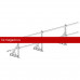 Ограждение ROOFsystems PRESTIGE ZN H-600/3,0м 2 трубы NEXT фальц RAL8004