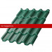 Металлочерепица МеталлПрофиль Монтерроса-S NormanMP (Полиэстер-01-6005-0.5) /1 кв.м./