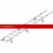Лестница кровельная ROOFsystems PRESTIGE ZN600 3м Фальц RAL 3005
