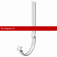 Карнизный крюк длинный Docke (Дёке) STAL PREMIUM 125/90 (Пломбир RAL9010) /1 шт/