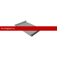 Фальцевая кровля Grand Line (Гранд Лайн) Кликфальц 0,5 Satin с пленкой (RAL 9006) 1 кв.м.