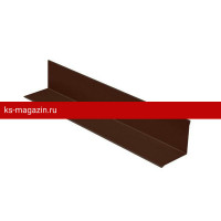 Планка угловая внутренняя Aquasystem (Аквасистем) 2000мм ПЭ (RAL8017 Zn180) /1 шт/